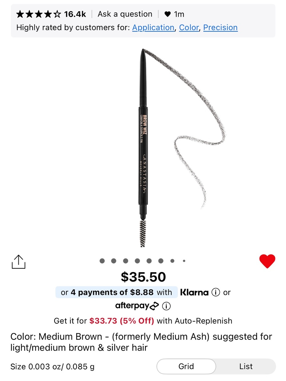 5 Anastasia Beverly Hills brow pencils 🤎
